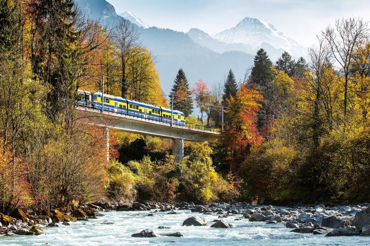 Bernese Oberland Bahn in the Jungfrau region